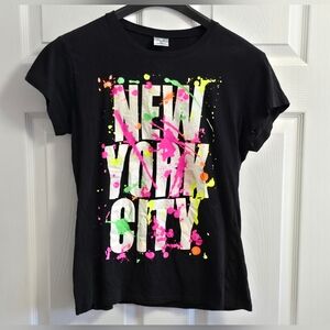 Vintage Bay Beauty New York City Neon Paint Drip Letters Womens X-Large *Nice*